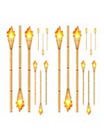 Tiki Torch Props (18 In A Pack)