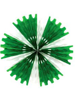 Tissue Fan - Green & White