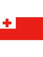 Tonga Flag 5ft x 3ft With Eyelets For Hanging