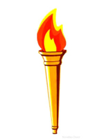 Torch Cutout 24" Printed on both sides