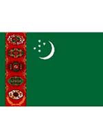 Turkmenistan Flag 5ft x 3ft