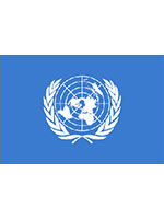 UN (United Nations) Flag 5ft x 3ft With Eyelets 