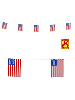 USA Flag Garland 6M