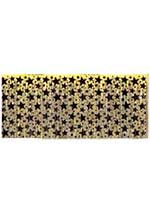 Black and Gold Star Table Skirting 