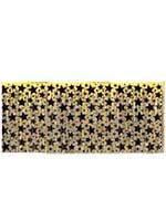 Black and Gold Star Table Skirting 