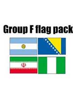 GROUP F Football World Cup 2014 Flag Pack (5ft x 3ft)