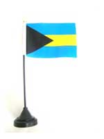 Bahamas Table Flag with Base and Stick