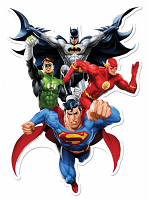 Justice League (JLA Heroes) Wall Mounted Cardboard Cut Out (WMCCO)