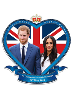 Royal Wedding Commemoration Wall Cut Out Prince Harry & Meghan Markle