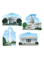 Washington DC Cutouts (4/pkg)