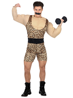 Strong Man (Overalls W/Muscle Shirt& Belt,Moustache)