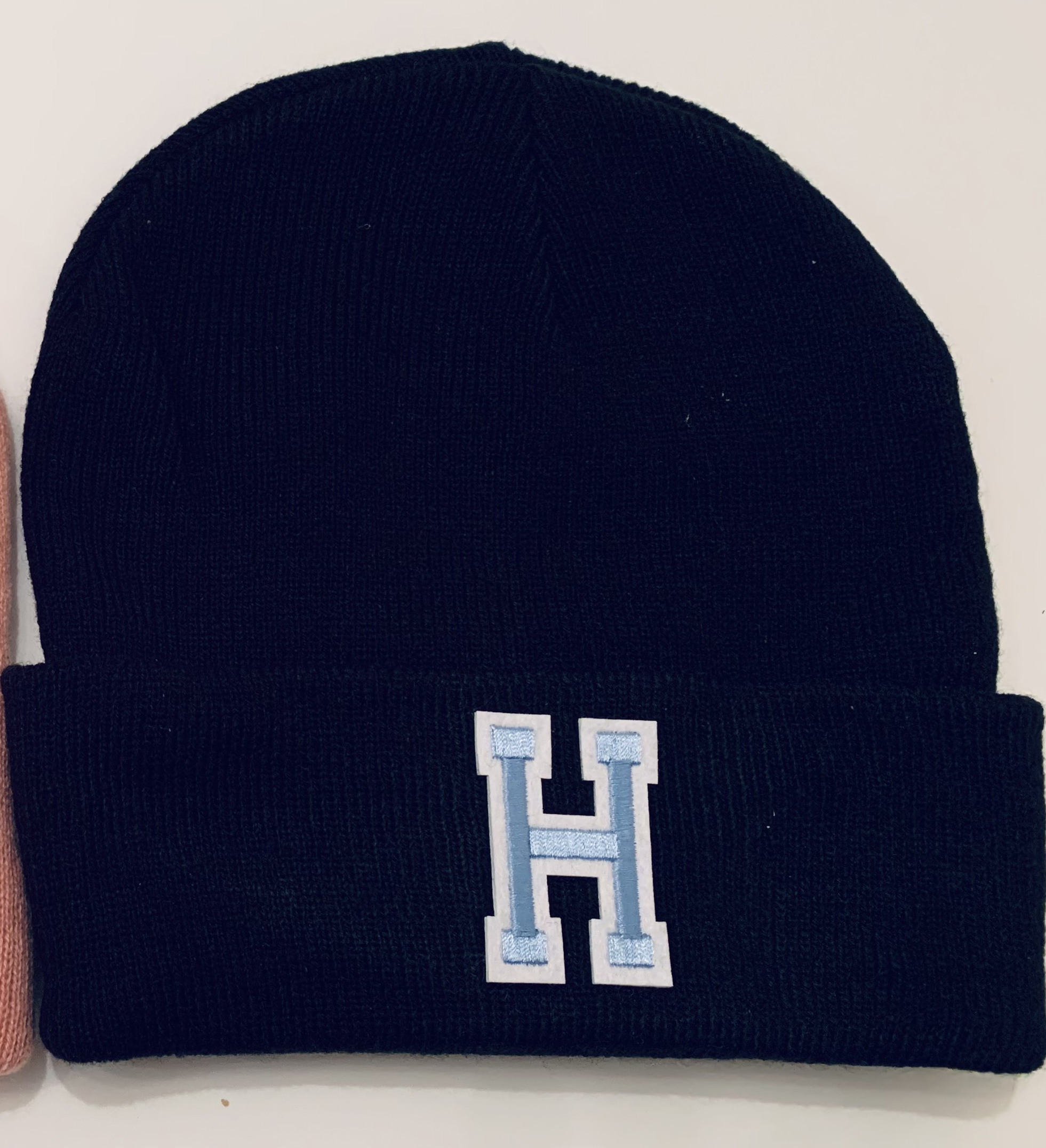 Custom Varsity Style Initial Beanie Hat