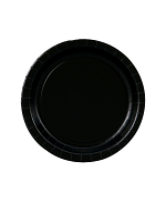 Black 9" Paper Plates 
