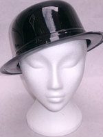 Bowler Plastic Hat Black