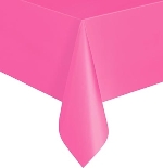 Hot Pink Plastic Tablecloth 