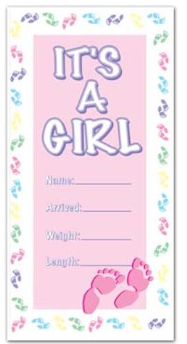 It's A Girl Door Cover 