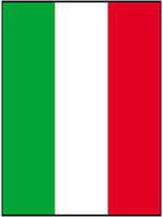 Italian Flag 5ft x 3ft with eyelets for hanging