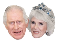Royal Double Pack King Charles and Queen Consort Camilla Crown Face Mask