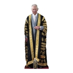 King Charles in Gold Robe Cardboard Cutout  