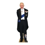 King Charles with Medals Cardboard Cutout   