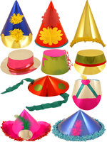 Large Foilboard Assorted Hats -50