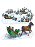 Holiday Village & Sleigh Ride Props 4' 7" & 4' 10"
