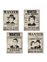 Gangster Wanted Sign Cutouts