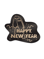 Glittered Happy New Year Sign