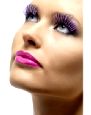 Metallic Eyelashes - Purple and Silver - Contains