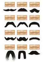 Assorted Moustache's Pack of 12