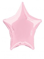 Foil Balloon Star Solid Metallic Pastel Pink 