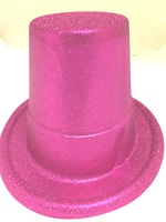Glitter Top Hat - Pink