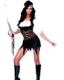 Fever Pirate Costume With Dress, Bodice And Headpiece 