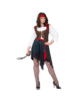 Caribbean Pirate Lady Costume