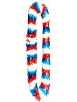Red, White and Blue Poly Lei