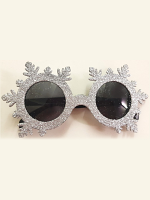 Glittered Snowflake Glasses