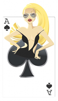 Spades Babe Cardboard Cutout  