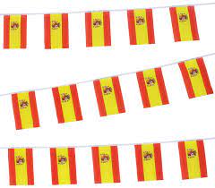 Spain Flag Bunting Rectangular Flags