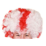 St. George/England Curly Team Wig