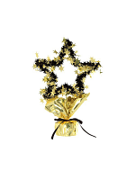 Star Gleam 'N' Shape Centrepiece Gold And Black (Quantity 1)
