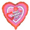 Foil Balloon 'HAPPY VALENTINES'S DAY' Cute Red And Pink Heart Shaped Foil 18" (requires Helium)* 1 only in stock *
