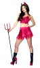 Sexy Devil Costume, Top, Skirt & Headband Size One Size  (Qty per unit: 1)