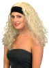 Superstar Wig,Blonde With Headband,Curly   (1)