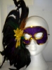 Purple Eyemask With Feathers (1)