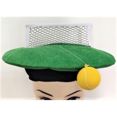 Novelty Tennis Hat with Ball & Net 