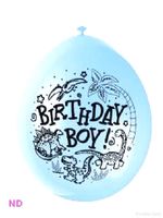 Balloons 'BIRTHDAY BOY' 9" Latex Balloons Blue (10)    