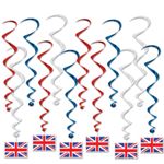 Union Jack Hanging Whirls