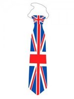 Union Jack Plastic Printed Tie