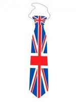 Union Jack Plastic Printed Tie