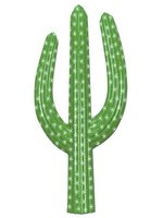 Western Decoration 3D Cactus PVC  (1) 24" in height 